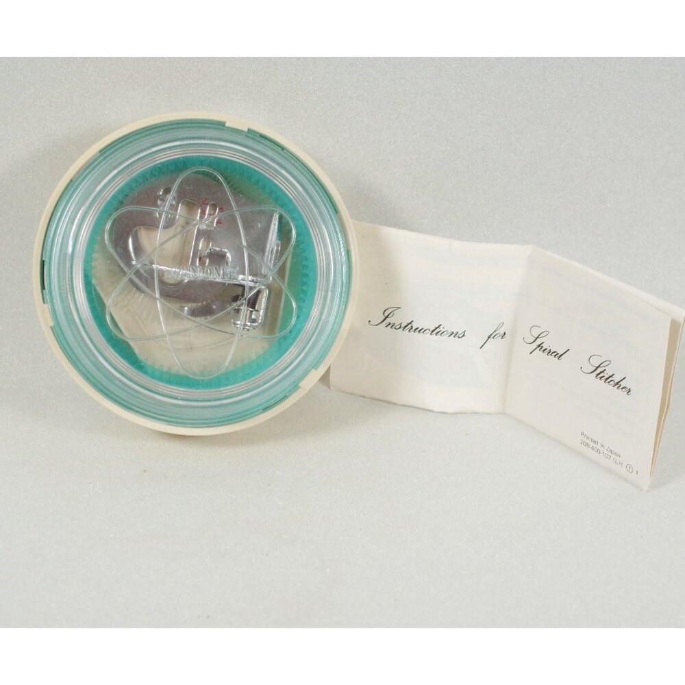 Vintage Janome Spiral Stitcher Sewing Machine Accessory Complete Spirograph